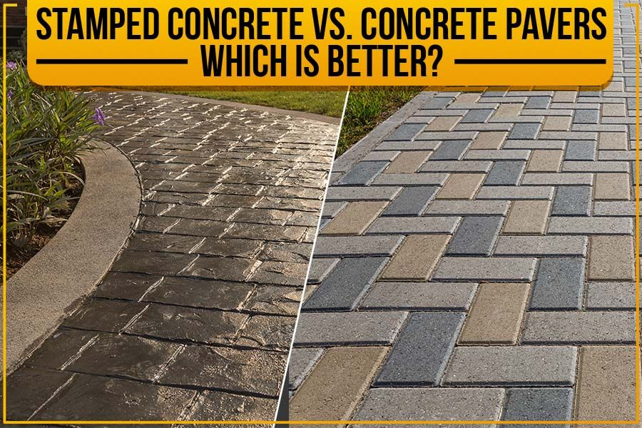Stamped Concrete Vs. Concrete Pavers Which Is Better? Straight Edge